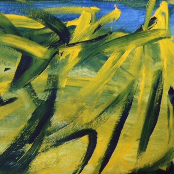 ACRYLIC ABSTRACT PAINTING OF VIBRANT COLORS - Picture 3 of 3